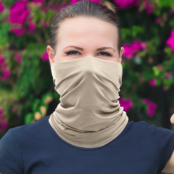 5-Pack: Washable And Reusable Moisture-Wicking Face Mask Bandana & Neck Gaiter - Picture 5 of 5